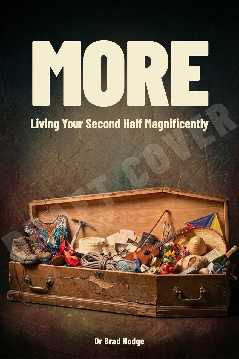 More: Living Your Second Half Magnificently, draft cover